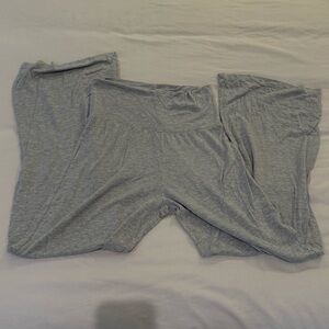 WHEAT - grey wide leg pants